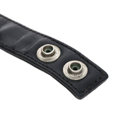 Chrome Hearts BS 3 Buttons 2 Snaps Leather Bracelet — view 5
