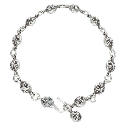 Chrome Hearts No1 Ball 1 Cross Silver Bracelet — view 2