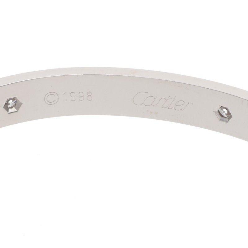 Cartier Love Bracelet 18k White Diamond 17 — view 3