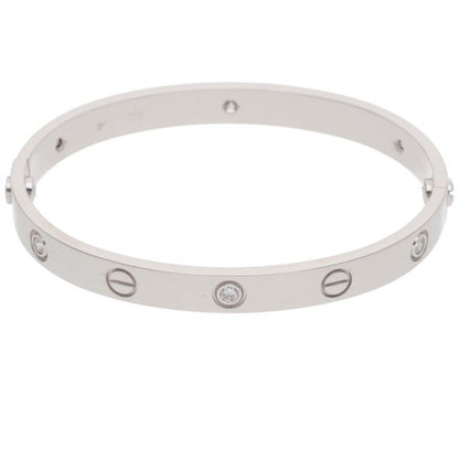 Cartier Love Bracelet 18k White Diamond 17