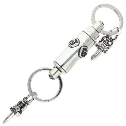 Chrome Hearts Keyring Valet Silver Keychain Key Holder — view 2