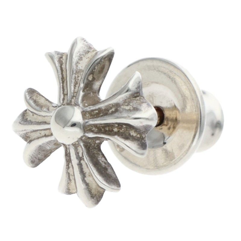 Chrome Hearts No2 CH Pls CH Plus Stud Silver Earrings