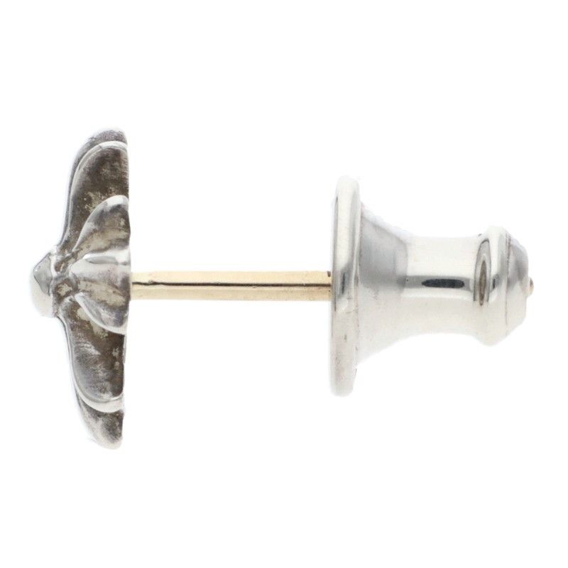 Chrome Hearts No2 CH Pls CH Plus Stud Silver Earrings — view 4