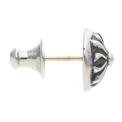 Chrome Hearts Stud Crsbll Cross Ball Silver Earrings — view 3
