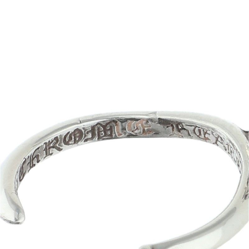 Chrome Hearts No5 Dagger 5 Daga Hoop Silver Earrings — view 3