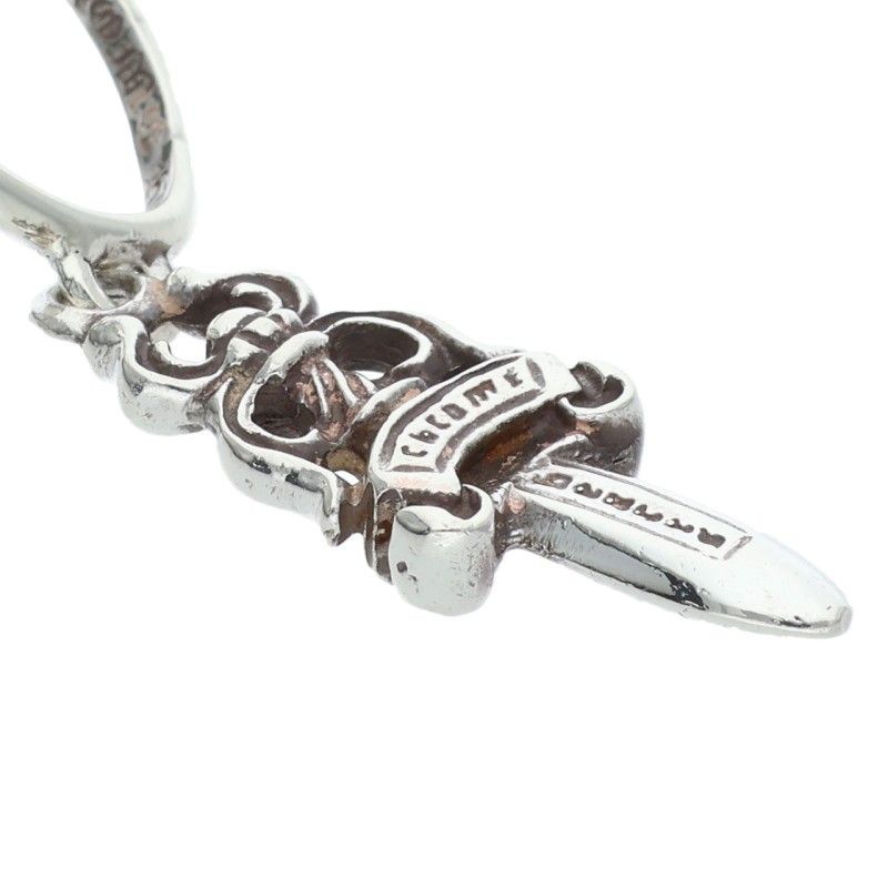 Chrome Hearts No5 Dagger 5 Daga Hoop Silver Earrings — view 5