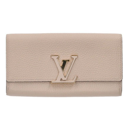 Louis Vuitton Portefeuille Capucines Logo Emblem Leather Wallet