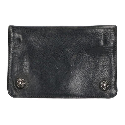 Chrome Hearts Cross Button Leather Wallet