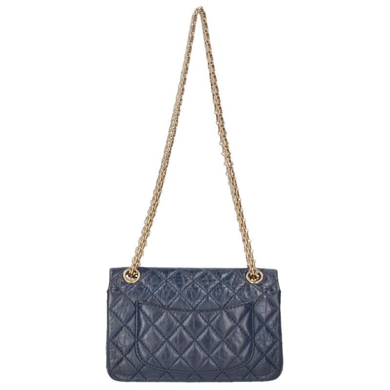 Chanel 2.55 Mini Aged Calfskin Chain Shoulder Bag — view 2