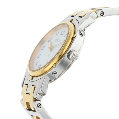 Hermes Clipper White Dial Link Combination Watch — view 4