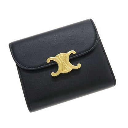 Celine Small Flap Wallet Triomphe Shiny