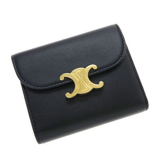 Celine Small Flap Wallet Triomphe Shiny