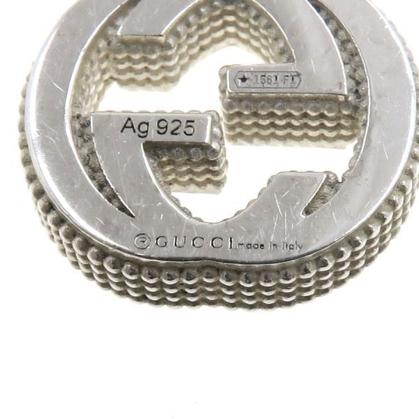 Gucci Interlocking Necklace Silver — view 8