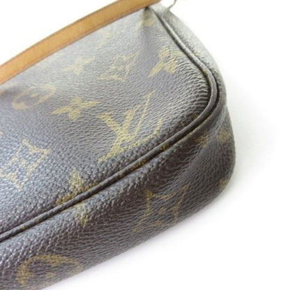 Louis Vuitton Monogram Pochette Pouch Handbag Brown — view 8
