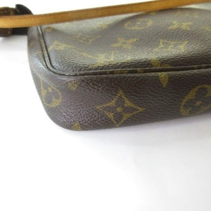 Louis Vuitton Monogram Pochette Pouch Handbag Brown — view 7