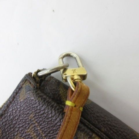 Louis Vuitton Monogram Pochette Pouch Handbag Brown — view 6