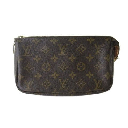 Louis Vuitton Monogram Pochette Pouch Handbag Brown — view 2
