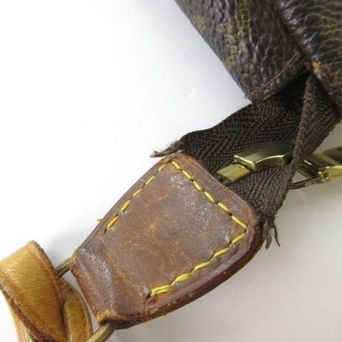 Louis Vuitton Monogram Pochette Pouch Handbag Brown — view 9