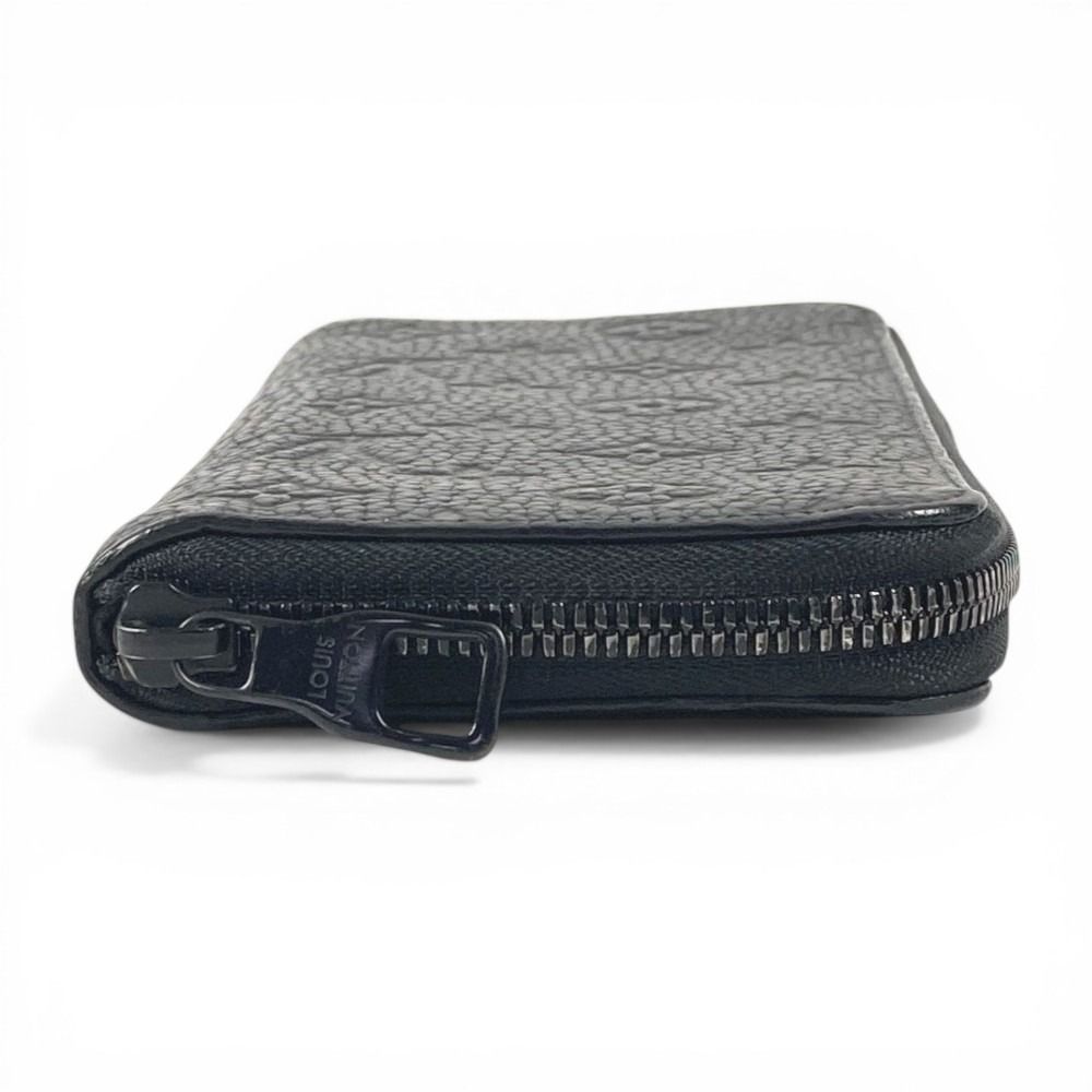 Louis Vuitton Wallet Zippy Vertical Taurillon Clemence Black — view 5