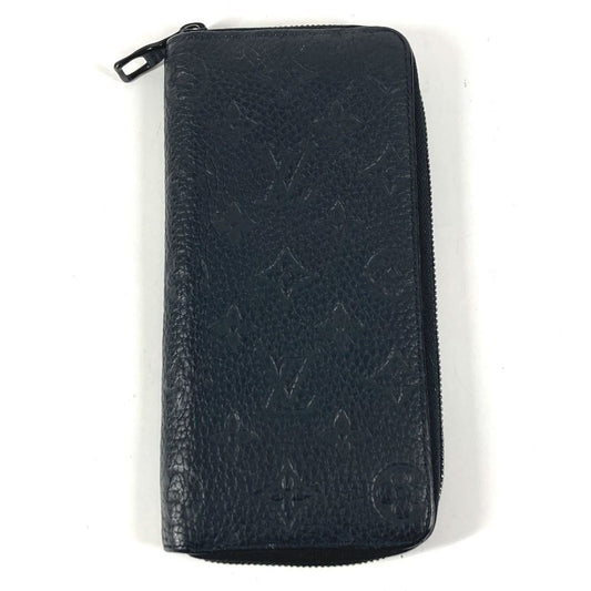 Louis Vuitton Wallet Zippy Vertical Taurillon Clemence Black