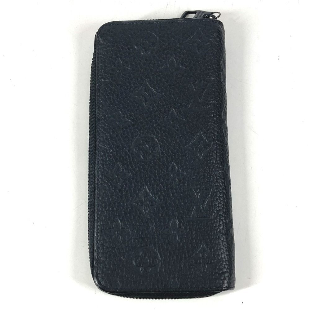 Louis Vuitton Wallet Zippy Vertical Taurillon Clemence Black — view 2