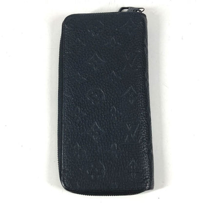 Louis Vuitton Wallet Zippy Vertical Taurillon Clemence Black — view 2