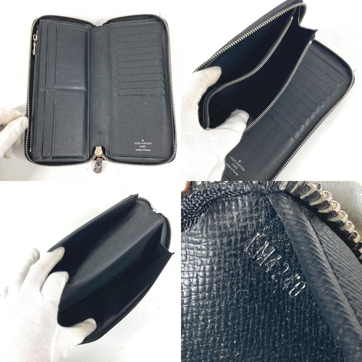 Louis Vuitton Wallet Zippy Vertical Epi Leather Noir Black — view 7