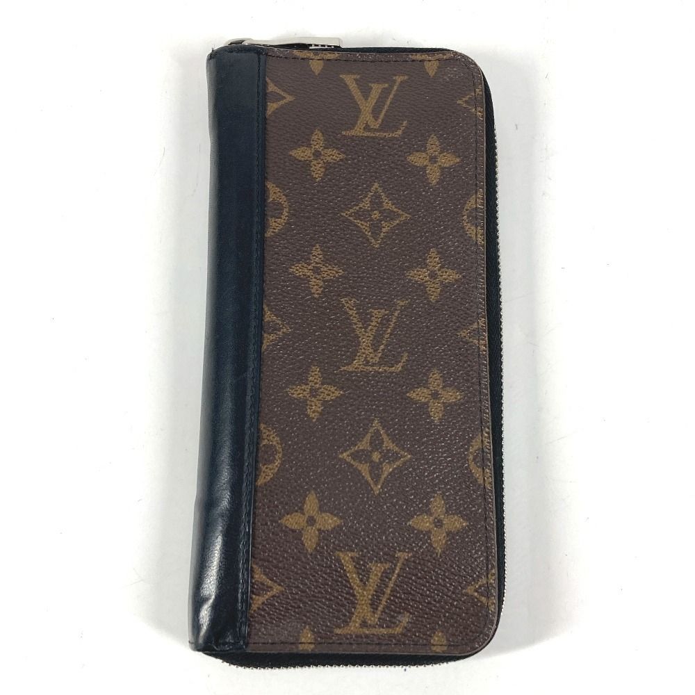 Louis Vuitton Wallet Zippy Vertical Monogram Macassar Canvas Brown