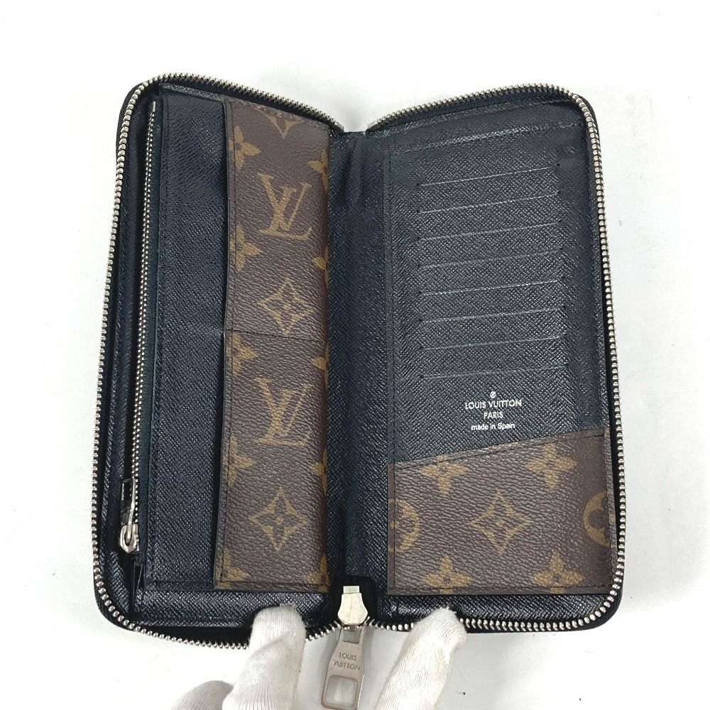 Louis Vuitton Wallet Zippy Vertical Monogram Macassar Canvas Brown — view 8