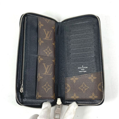 Louis Vuitton Wallet Zippy Vertical Monogram Macassar Canvas Brown — view 8