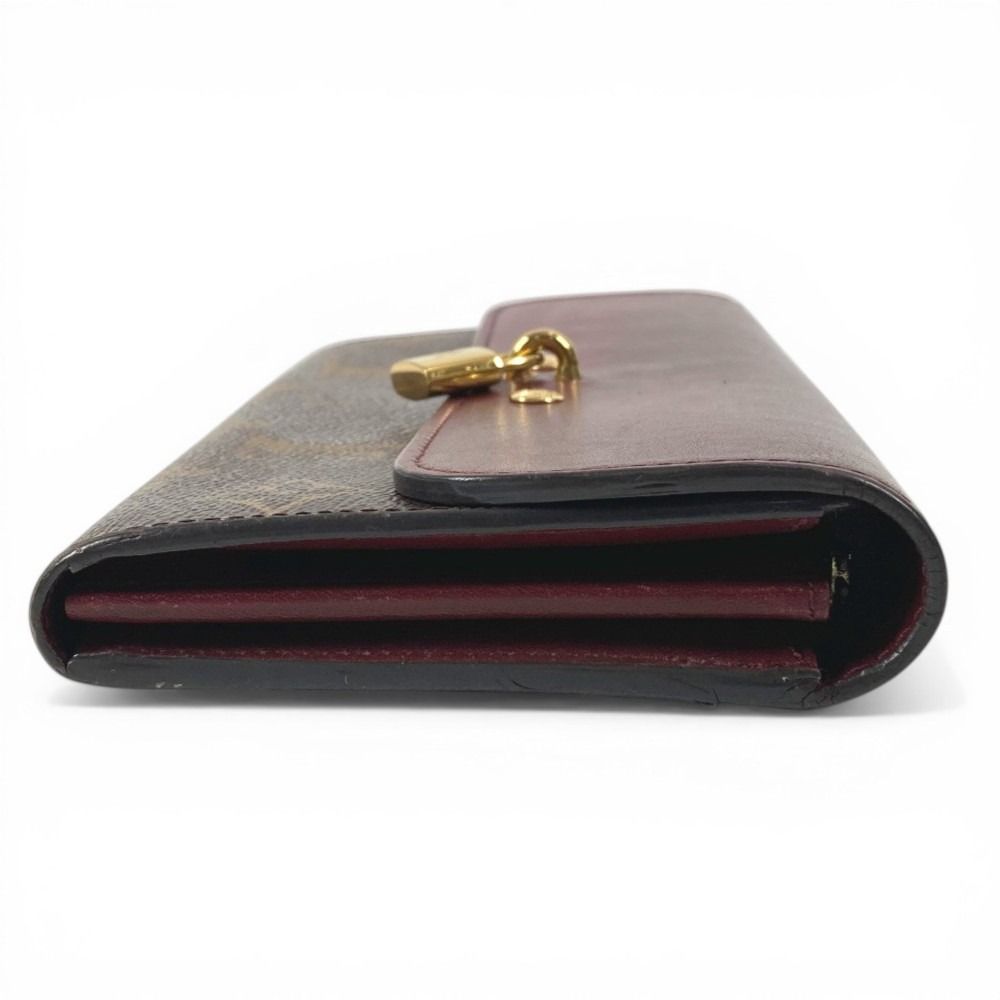 Louis Vuitton Wallet Portefeuille Venus Monogram Canvas Lezen Brown — view 6