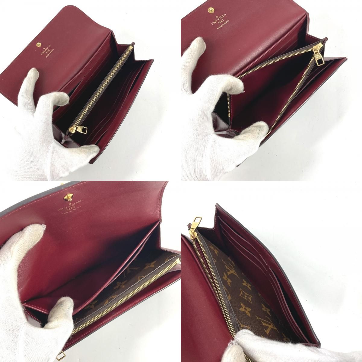 Louis Vuitton Wallet Portefeuille Venus Monogram Canvas Lezen Brown — view 7