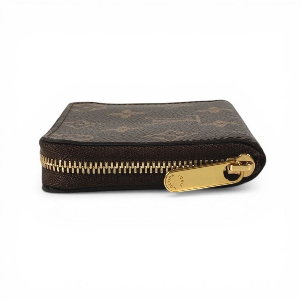 Louis Vuitton Coin Case Zippy Purse Wallet Monogram Canvas Brown — view 6