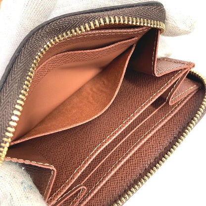 Louis Vuitton Coin Case Zippy Purse Wallet Monogram Canvas Brown — view 8