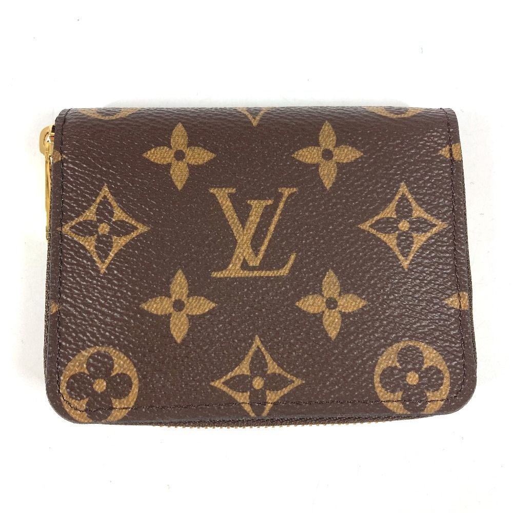 Louis Vuitton Coin Case Zippy Purse Wallet Monogram Canvas Brown — view 2