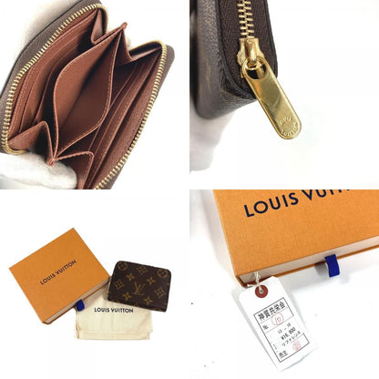 Louis Vuitton Coin Case Zippy Purse Wallet Monogram Canvas Brown — view 9