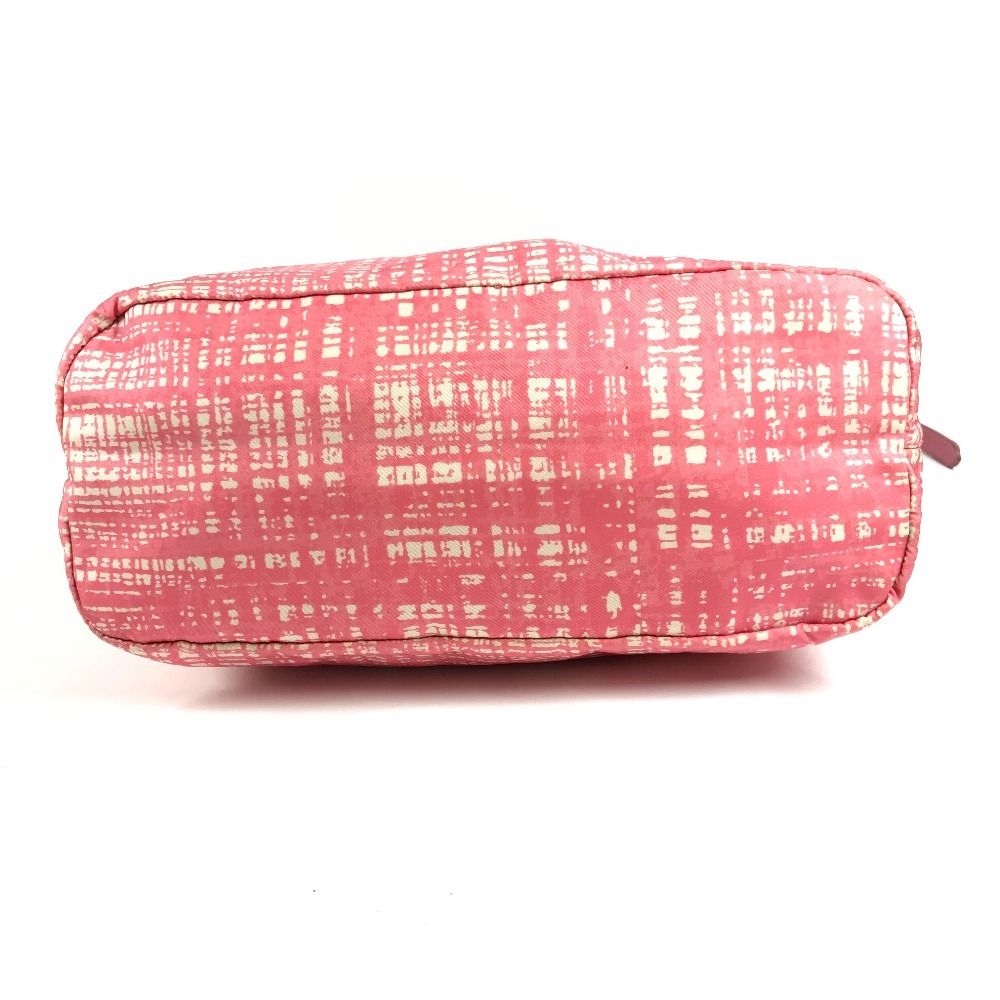 Prada Shoulder Bag Nylon Leather Pink — view 5