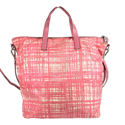 Prada Shoulder Bag Nylon Leather Pink — view 2