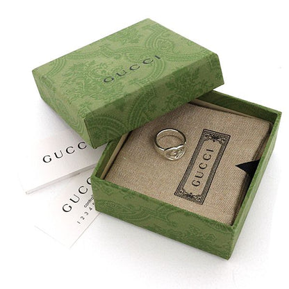 Gucci Interlocking Ring Silver Polished — view 2