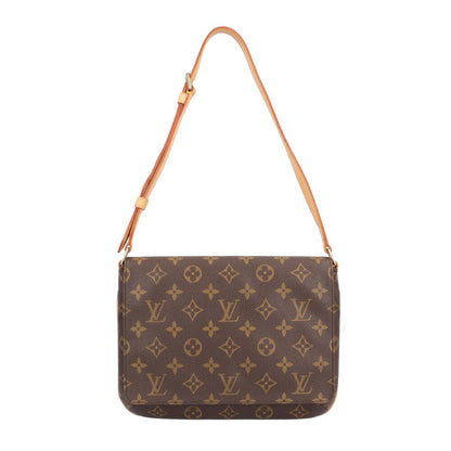 Louis Vuitton Musette Tango Short Monogram Shoulder Bag Canvas Brown