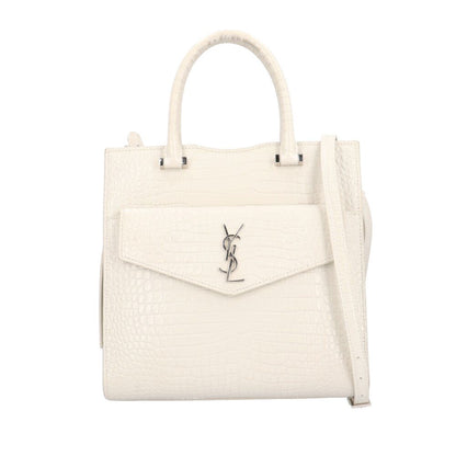 Saint Laurent Uptown Small Shoulder Bag White