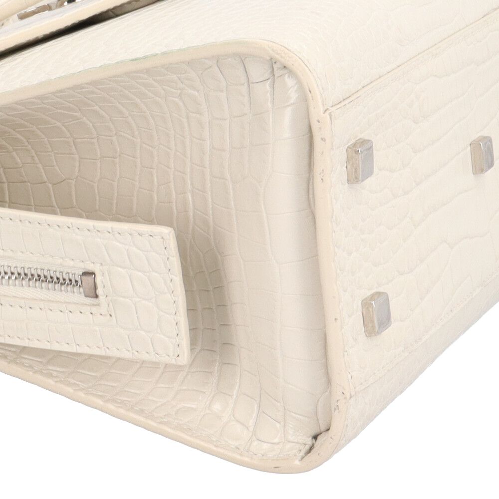 Saint Laurent Uptown Small Shoulder Bag White — view 8