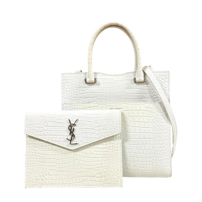 Saint Laurent Uptown Small Shoulder Bag White — view 2