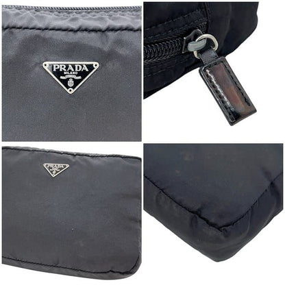 Prada Pouch Black Nero Tessuto Case Nylon — view 5