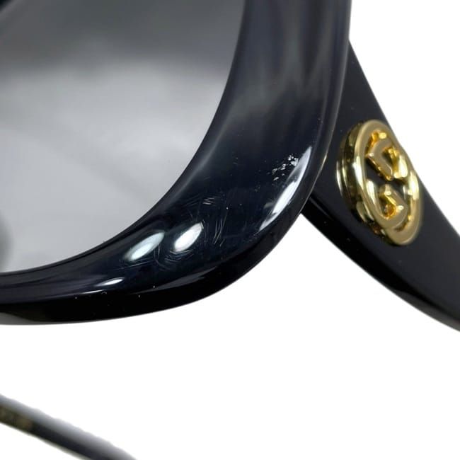 Gucci Sunglasses Black Interlocking Eyewear — view 8