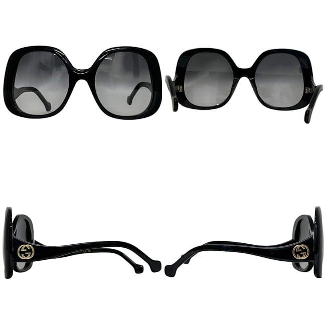 Gucci Sunglasses Black Interlocking Eyewear — view 2