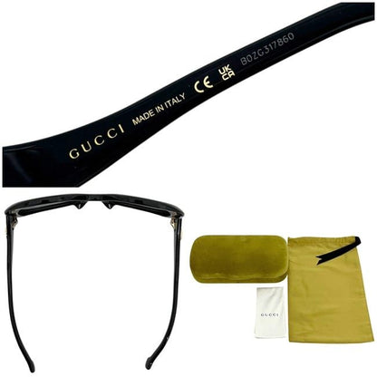 Gucci Sunglasses Black Interlocking Eyewear — view 3