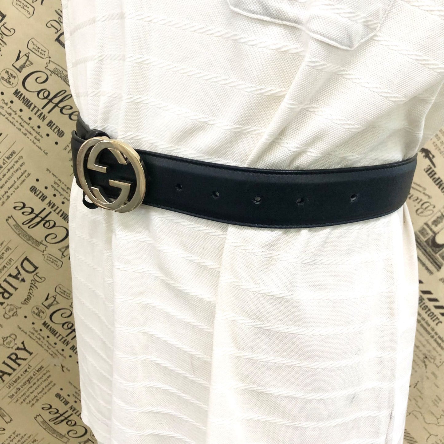 Gucci Belt Interlocking GG Gold Buckle — view 3