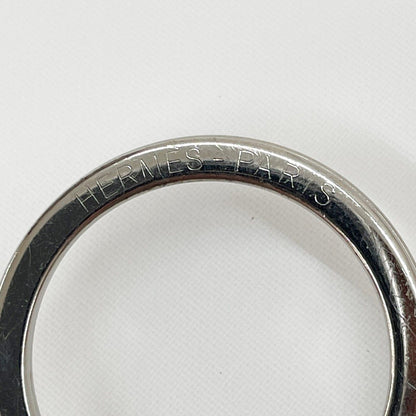 Hermes Key Ring Clochette Leather Pink Silver — view 7