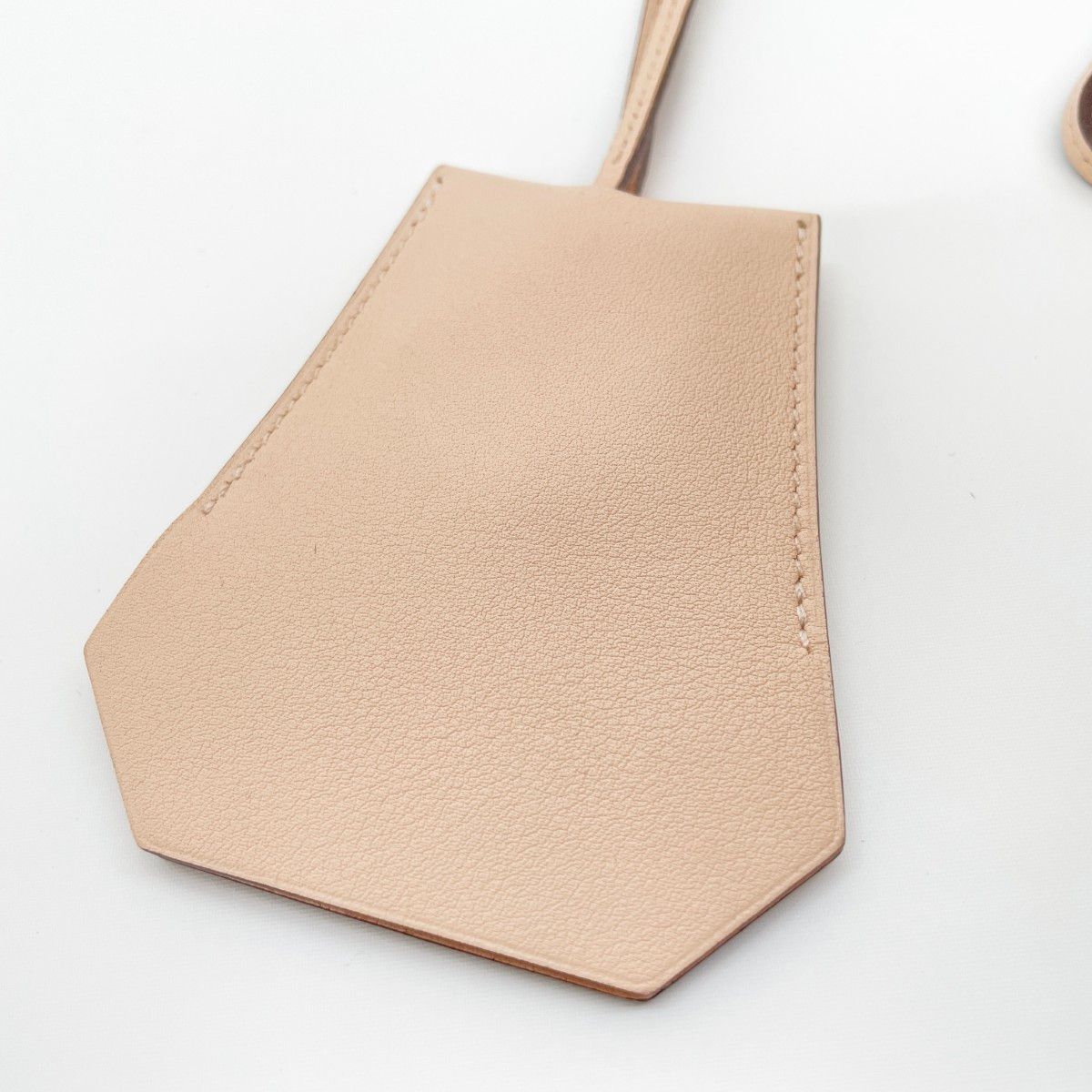 Hermes Key Ring Clochette Leather Pink Silver — view 3
